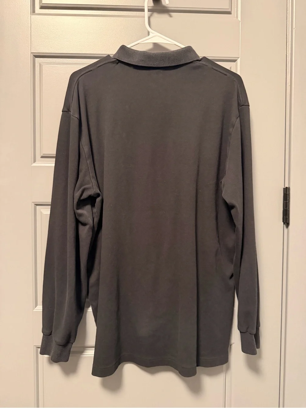 Polo Ralph Lauren Men’s Black Long-Sleeve Polo with Red Pony LARGE